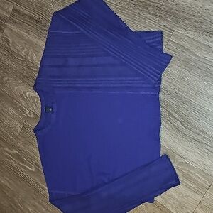 Wild Fable,Nwots Womens Ribbed Waffle Knit Purple long sleeve top. Sz XS,cropped
